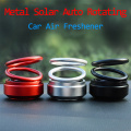 Metal Car Solar Rotating Car Perfume Freshener In Car Air Freshener Dashboard Solid Auto Perfume Aroma Car Accessories