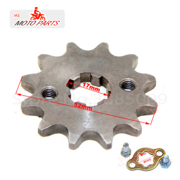 428 12 T Tooth 17mm ID Front Engine Sprocket for CRF XR 50 70 KLX110 TTR Dirt Pit Bike ATV Quad Moped Buggy Scooter Motorcycle