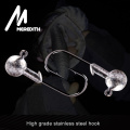 MEREDITH 10PCS Lead Jig Head 1.5g 2g 3.5g 5g 7g 10g 14g Lead Head Hook Jig Fishing Hook jig pike fishing accessories