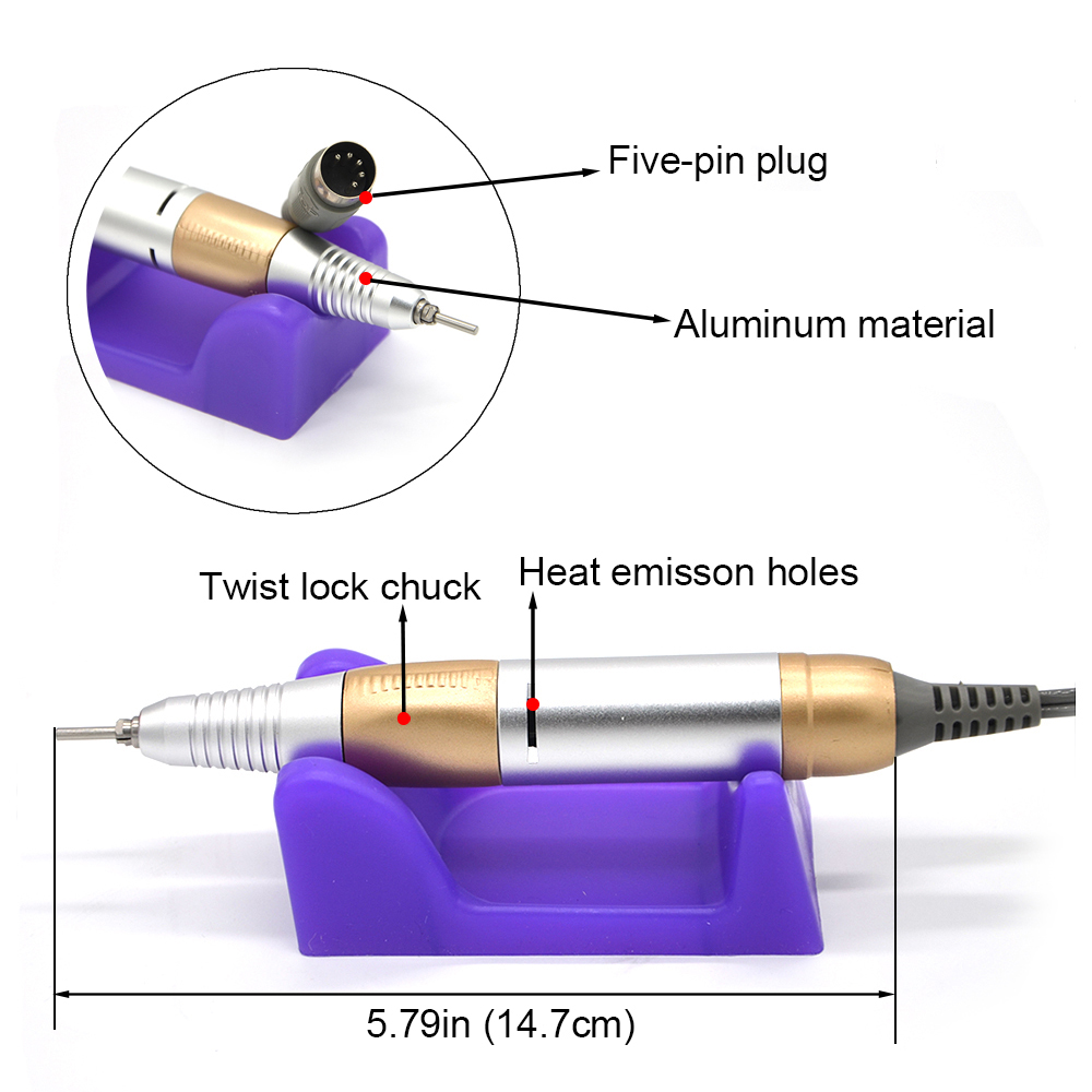 New 35000RPM Electric Nail Drill Manicure Machine Apparatus for Manicure Pedicure Nail File Tools Drill Polish Bits Tools Kits