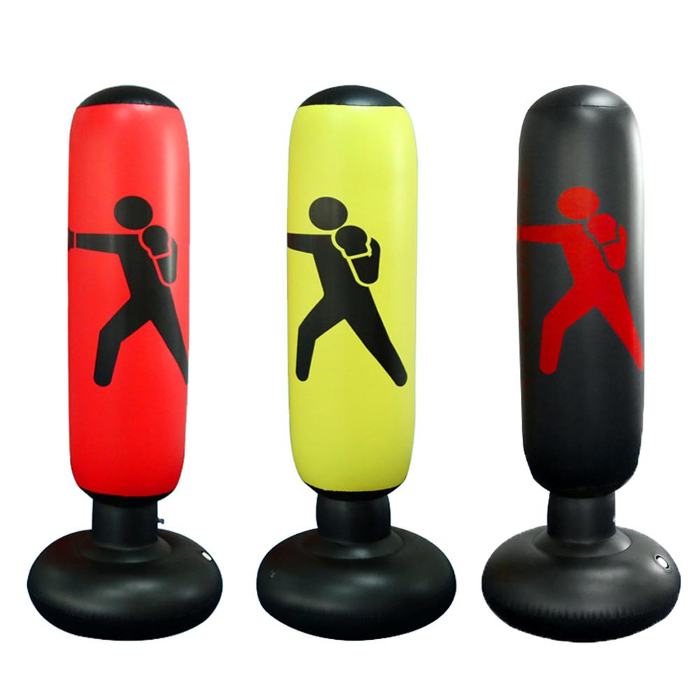 Vertical Inflatable Boxing Bag PVC Thickening Boxing Pillar Tumbler Fight Column Punching Bag Fitness Tool