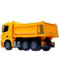 2.4G RC Car Dump Truck Toys for Children Boys Xmas Birthday Gifts Yellow Color Remote Control Engineering Car Model Beach toys