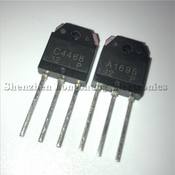 10PCS/LOT 2SC4468 2SA1695 A1695 C4468 TO3P Audio amplifier board on the tube {5PCS 2SC4468 + 5PCS 2SA1695 }