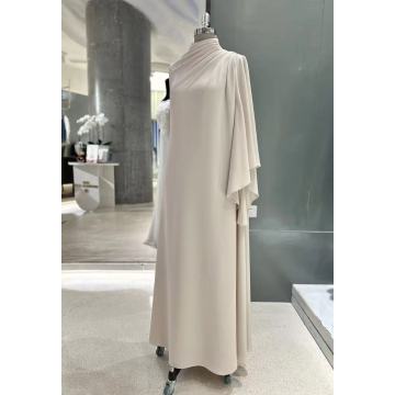 Cream Draped Flared Yun Fengxu