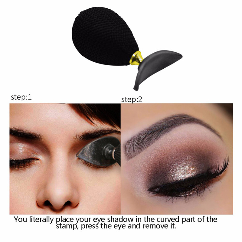 Mini Lazy Eye Shadow Applicator Silicon Eyeshadow Stamp Crease Popular For Eyes Makeup Tools Beauty Crystal Eyeshadow Seal