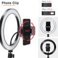 16/26cm Photography Light LED Selfie Flash RingLight Desktop Dimmable Camera Phone Ring Lamp For Makeup Video Live Photo Studio