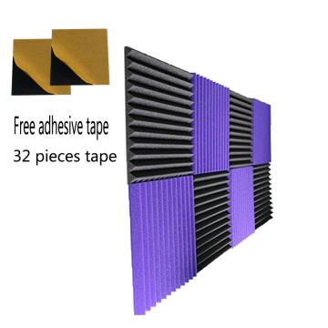 8 PCS Sound Absorption 12''*12''*1'' inches Wedge Acoustic Foam with Adhesive Tape