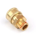 Copper 1/4" High Pressure Quick Connector Car washer Adapter Water Gun Hydraulic Couplers Couplings For Garden Irrigation