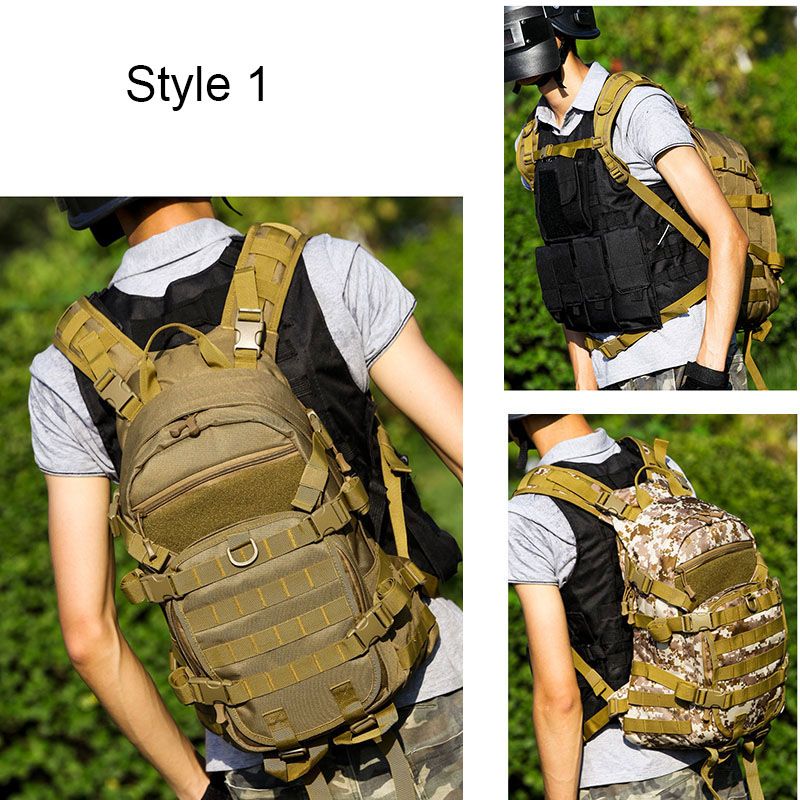 Outdoor Tactical Backpack Men Military Cycling Camouflage Army Camping Hiking Bag Water Repellent Mountaineering Sport XA901WA