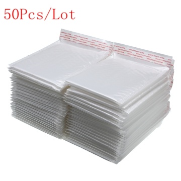 50Pcs/Lot Different Specifications White Bag Foam Envelope Foam Foil Office Packaging Envelope Moistureproof Vibration Bag Hot