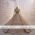Stunning full beading long sleeves bridal wedding dress 2020 dubai