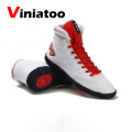 White Wrestling Shoes Men Breathable Anti Slip Fighting Training Sneakers Male Professional Soft Boxing Wrestling Shoes New