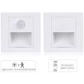 Recessed in Steps Ladder Wall Lamps Led Stair Light Indoor PIR Motion Sensor Infrared Human Body Induction step Lamp