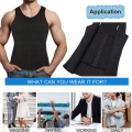 Slimming Body Shaper For Men Waist Trainer Sports Compression Shirt Zipper Vest Sauna Suit Zipper Vest Weight Loss Corset