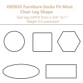 24 PCS Furniture Leg Socks Knitted Furniture Socks Chair Leg Floor Protectors for Avoid Scratches Furniture Pads Set