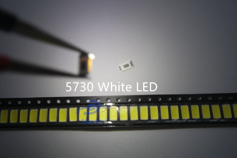 100pcs 5630/5730-CW/WW 0.5W-150Ma 50-55lm 6500K White Light SMD 5730 5630 LED 5730 diodes (3.2~3.4V)