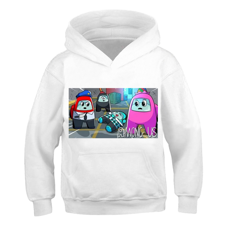 Funny Hot Video Game Among Us Cute Anime Hoodie For Kids Cartoon Boys Girls Clothes Casual Sweatshirt Pullover New Game Tops