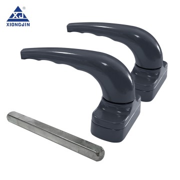 Curved Aluminum Swing Door Lever Handle