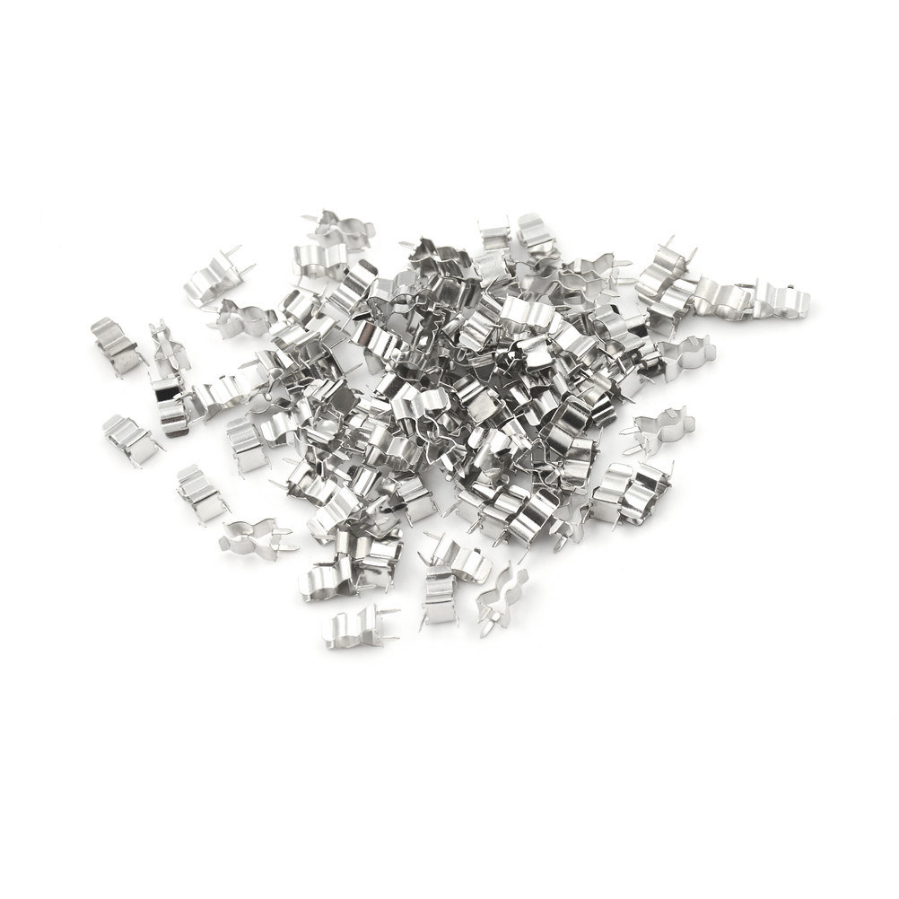 100pcs/lot PCB Soldering Mount 5x20mm Fuse Holder Clip Chassis 5mm*20mm Tin Plated Brass 0.4mm Thickness