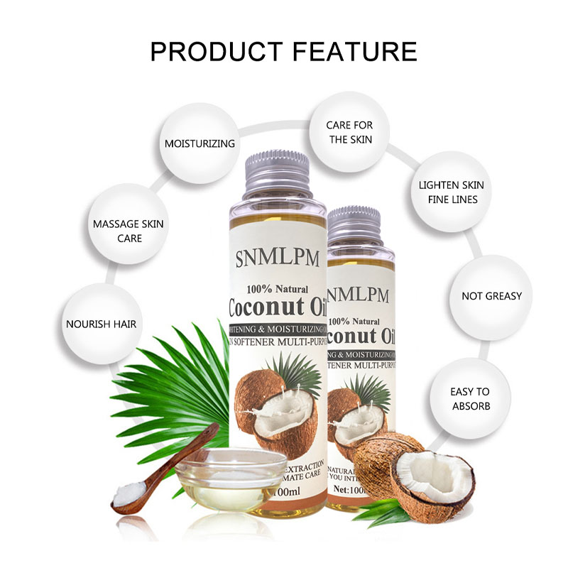 SNMLPM 100ml essential oils anti-wrinkle coconut oil body oil кокосовое масло Moisturizing soothing Massage oil hair care