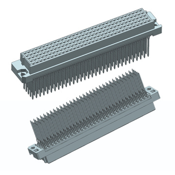160P Vertical Press Fit Type E Female DIN41612 / IEC60603-2 Connectors