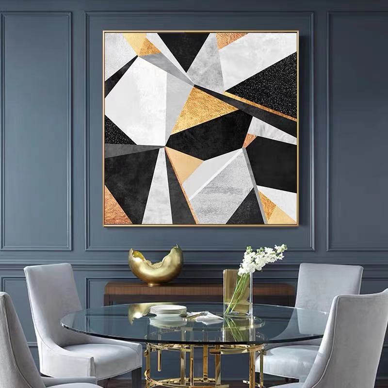 Abstract Geometric Living Room Decoration Painting Poster Nordic Style Hotel Restaurant Paintings Home Background Wall Decoratio