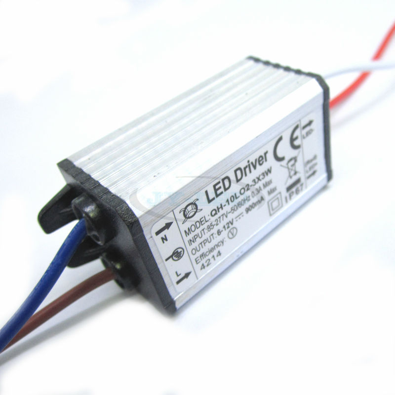 5pcs 10w 2-3x3 900mA DC6-12V High Quality Waterproof LED Driver LED Power Supply IP67 FloodLight Constant Current Driver