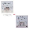 Mechanical Ammeter DC Analog Current Meter Panel Mechanical Pointer Type 1A/2A/3A/5A/10A/20mA/30mA/50mA/100mA/200mA/300mA/500mA