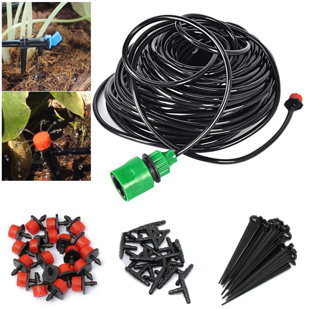 Water Irrigation Kit Set Automatic Micro Drip Watering System Plant Garden Tool