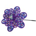 Double Layer Peacock Sequins Windmill Colorful Wind Spinner Kids Toy New