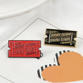 Red And Black Rocky Movie Ticket Rocky Horror SCIENCE FICTION DOUBLE FEATURE Enamel Pins Badge Brooches Jewelry Decorate