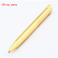 High quality Luxury Pure Gold Colour business Office signature Medium Nib Ballpoint Pen New