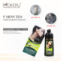 Mokeru 500ml Natural Noni Fruit Essence Long Lasting Fast Dye Permanent Black Hair Dye Shampoo for Woman Men Coloring Gray Hair