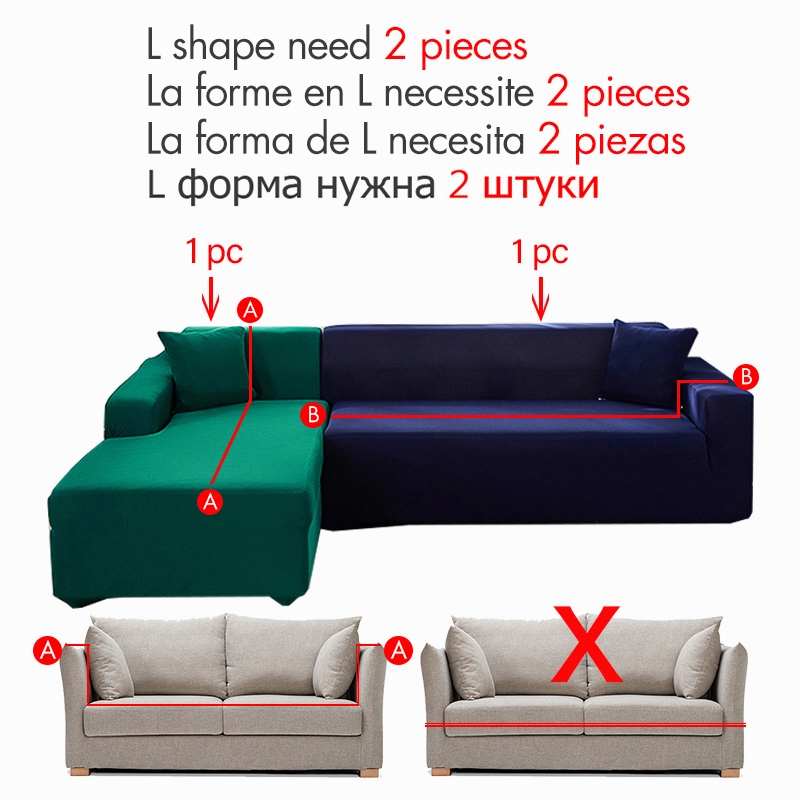 Stretch Plaid Sofa Slipcover Elastic Sofa Covers for Living Room Funda Sofa Chair Couch Cover Home Decor 1/2/3/4-Seater