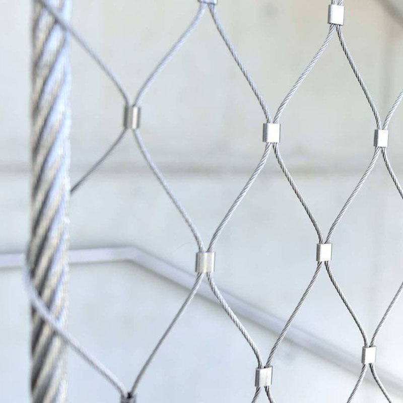 Handrail Infill Stainless Steel Wire Rope Mesh Netting