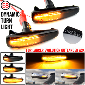 Turn Signal Lamp LED For Mistubishi Outlander Sport Mirage Sport Lancer Evolution X Light Car Dynamic Side Marker Blinker