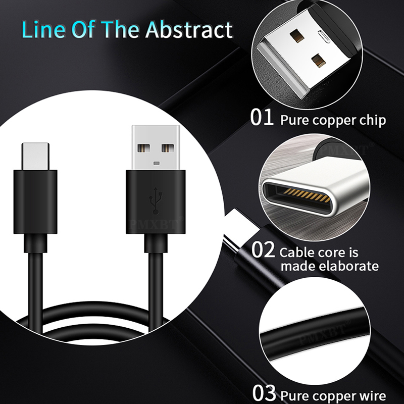 Charger Adapter For XiaoMi Redmi K20 k30 8A NOTE 8 9Pro Huawei P20Pro P30 P40 Mate 30 Honor SAMSUNG A01 M21 31 USB Type C Cable