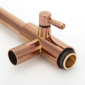 Modern Fashionable Brass Rose Golden Wall Mounted Shower Faucet Set Rose Gold Bathroom Shower Bath Mixer Tap ST342