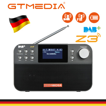 GTMEDIA Z3B Z3 DAB+ Receiver Portable Digital DAB FM Stereo Radio Receptor With 2.4 Inch TFT Display Bluetooth Alarm Clock