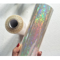 Holographic foil transparent foil broken glass hot stamping foil press on paper or plastic 21cmx120m