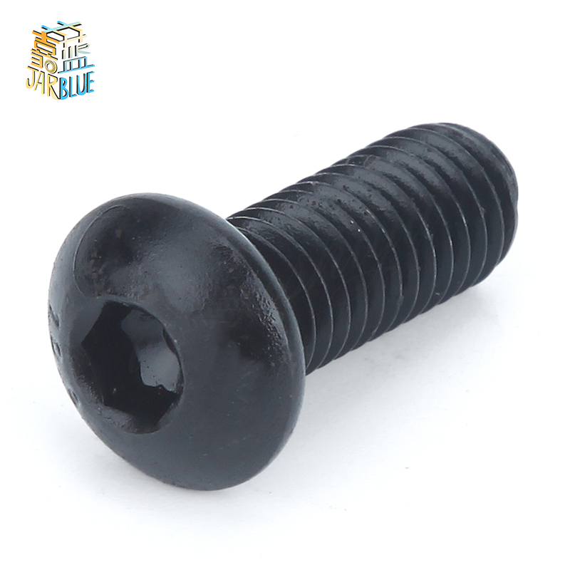 Free shipping 100PCS M4 series 10.9 pan round head hex socket screws M4*6/8/10/12-50 mm the mushroom 2017