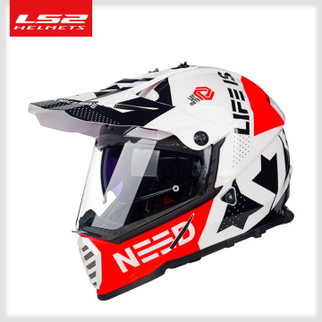 LS2 PIONEER EVO off-road motorcycle helmet double lens ls2 mx436 motocross helmets capacete casco casque