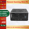 New 10th Gen Nuc i9 10980HK i9 10880H 8 Core Mini PC 2 Lan Windows 10 2*DDR4 M.2 NVME AC WiFi Gaming Desktop Computer 4K DP HDMI