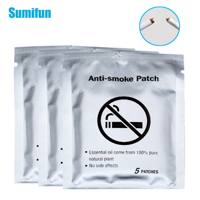 15Pcs=3Bags Anti Smoke Patch 100% Natural Ingredient Quit Smoking Cessation Chinese Herbal Medical Plaster Health Care D2048