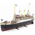 1915 Marklin cruise ship Mark Purcell iron ship model Creative handmade iron passenger ship model 19th Century Cruises Model