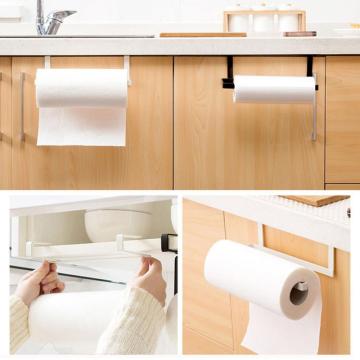 Creative Cabinet Free Punch Paper Holder Kitchen Paper Rack Creative Plastic Film Shelf Paper Towel Rack Storage Rack