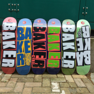 Baker Skateboard 8.0 Inch U-Shaped Skate board 7-Layer Canada Wood Deck Three-layer Dyeing High Quality Skate Board