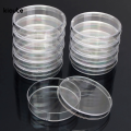 10Pcs Polystyrene Sterile Petri Dishes Bacteria Culture Dish for Laboratory Medical Biological Scientific Lab Supplies 55x15mm