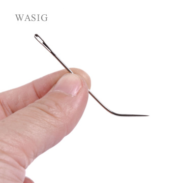 50pcs J TYPE Weaving Needle Hook /Sewing Needles For Human Hair Extension Hair weaving Knitting Tools