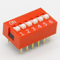 35PCS/LOT Dip Switch Kit In Box 1 2 3 4 5 6 8 Way 2.54mm Toggle Switch Red Snap Switches Each 5PCS Combination Set
